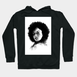 afro girl drawing Hoodie